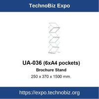UA-036 Brochure Rack (6 x A4 pockets)